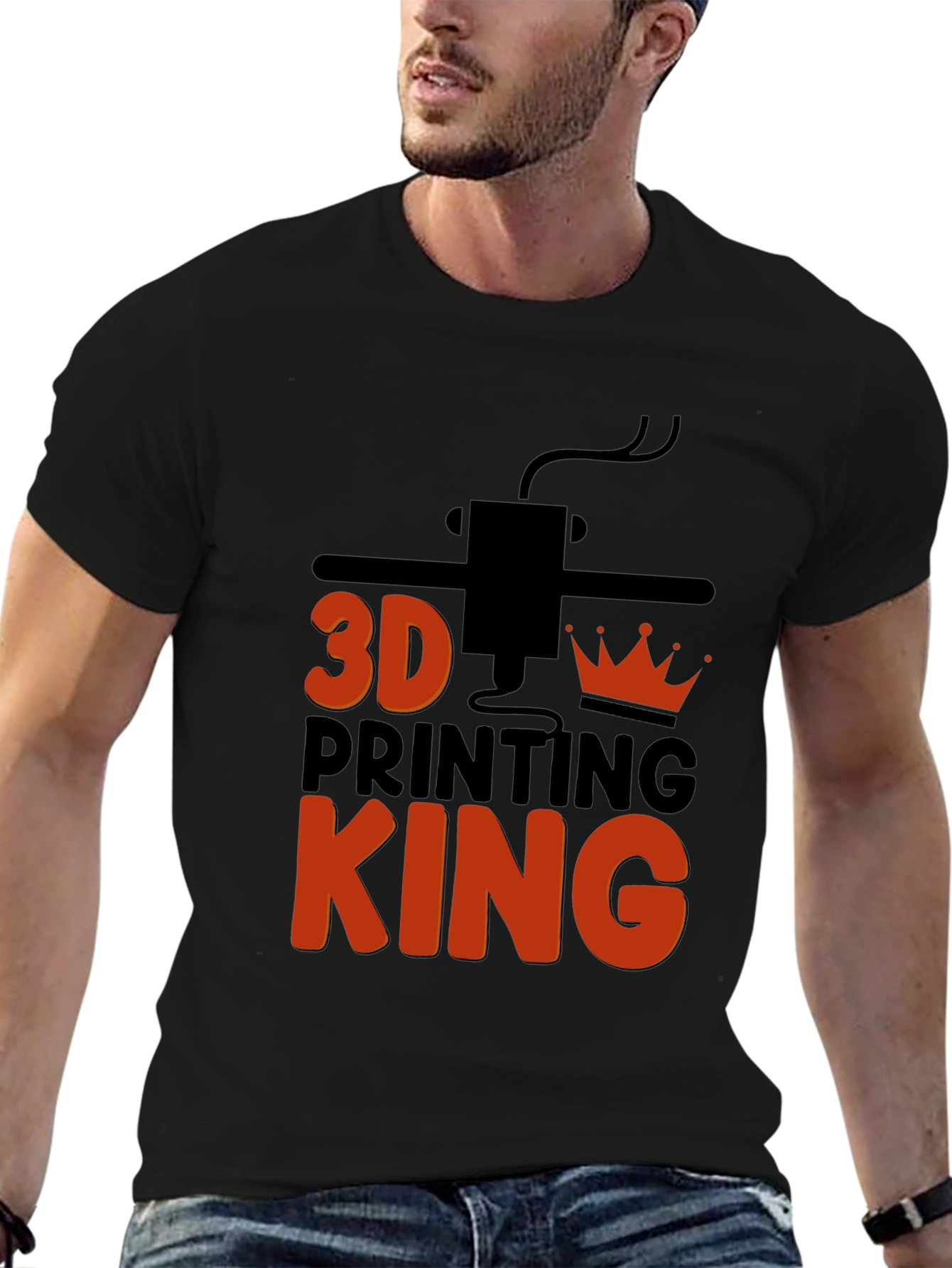 3D Printing King Graphic Tee