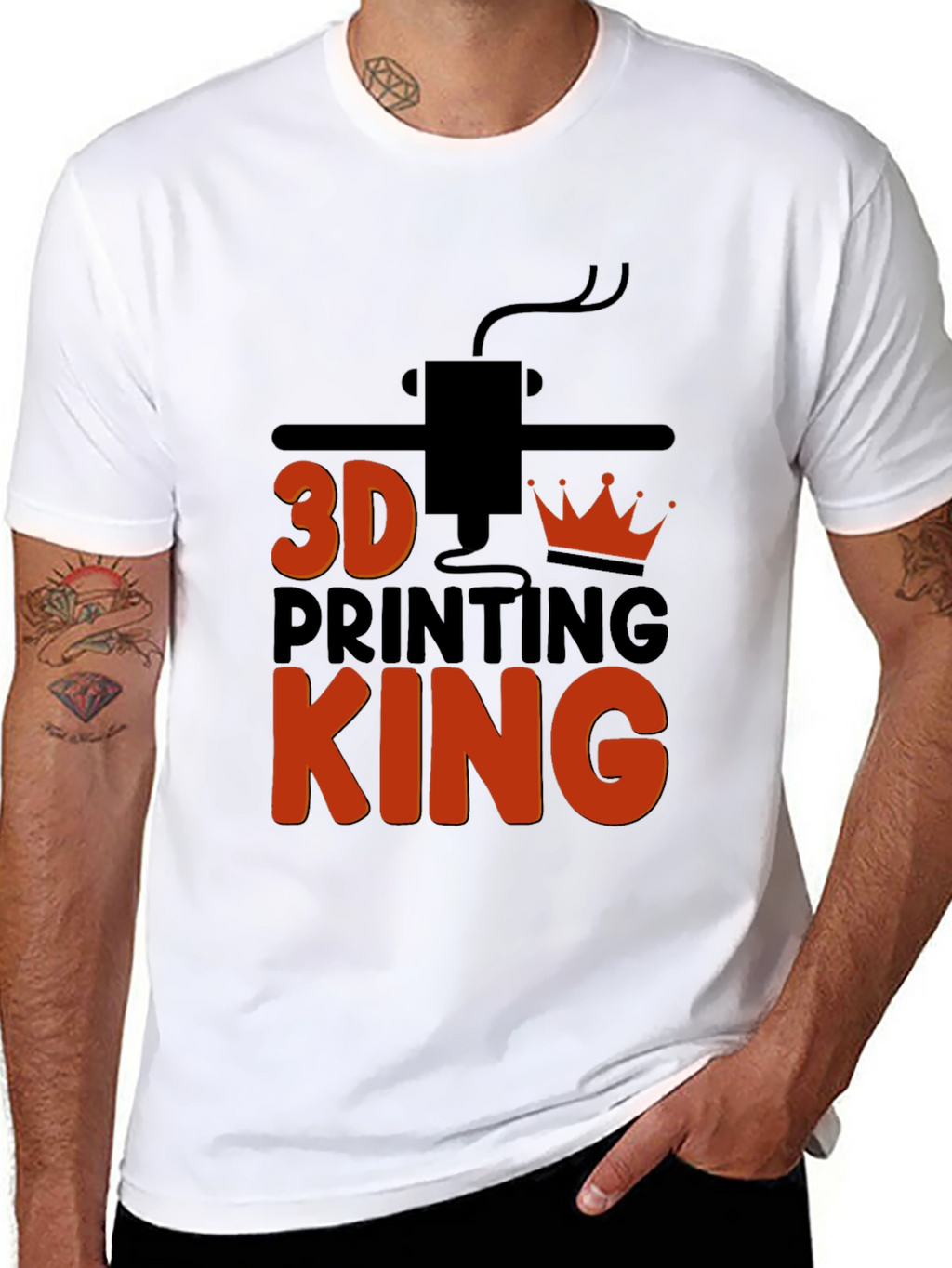 3D Printing King Graphic Tee