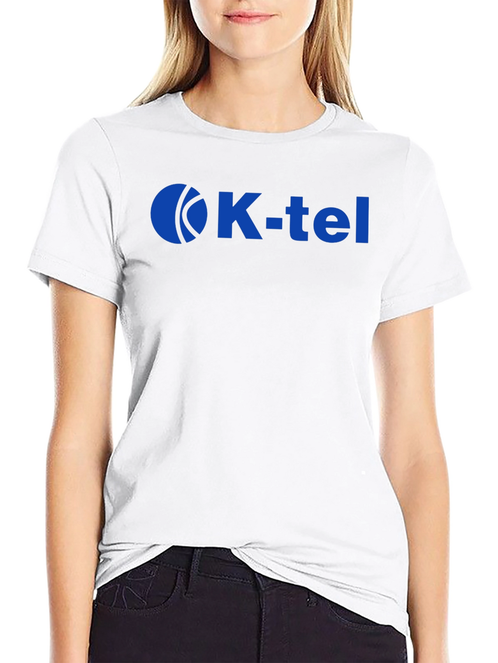 K-Tel Logo T-Shirt - Black Crew Neck Tee