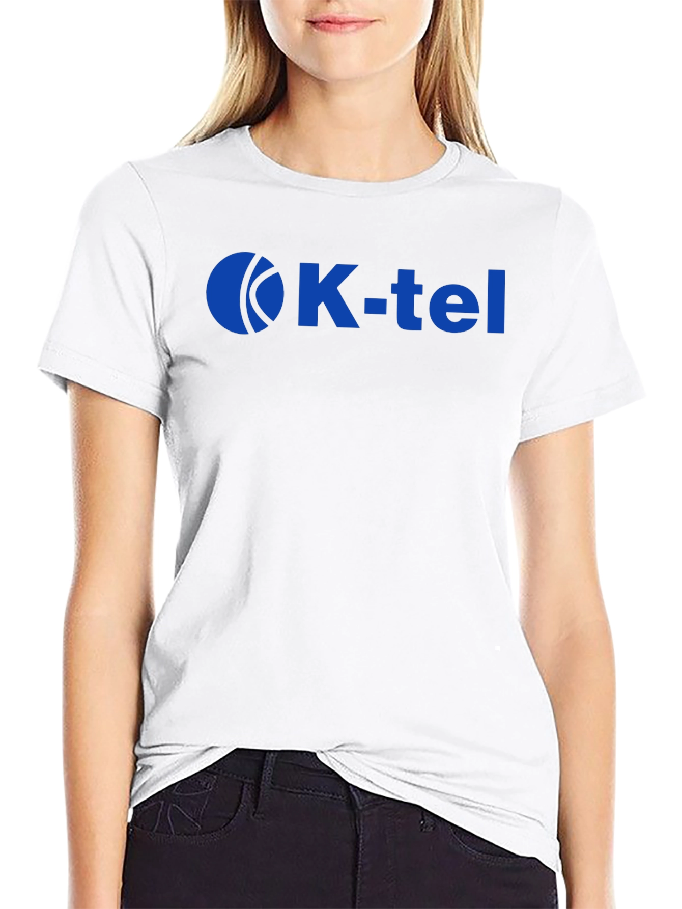 K-Tel Logo T-Shirt - Black Crew Neck Tee