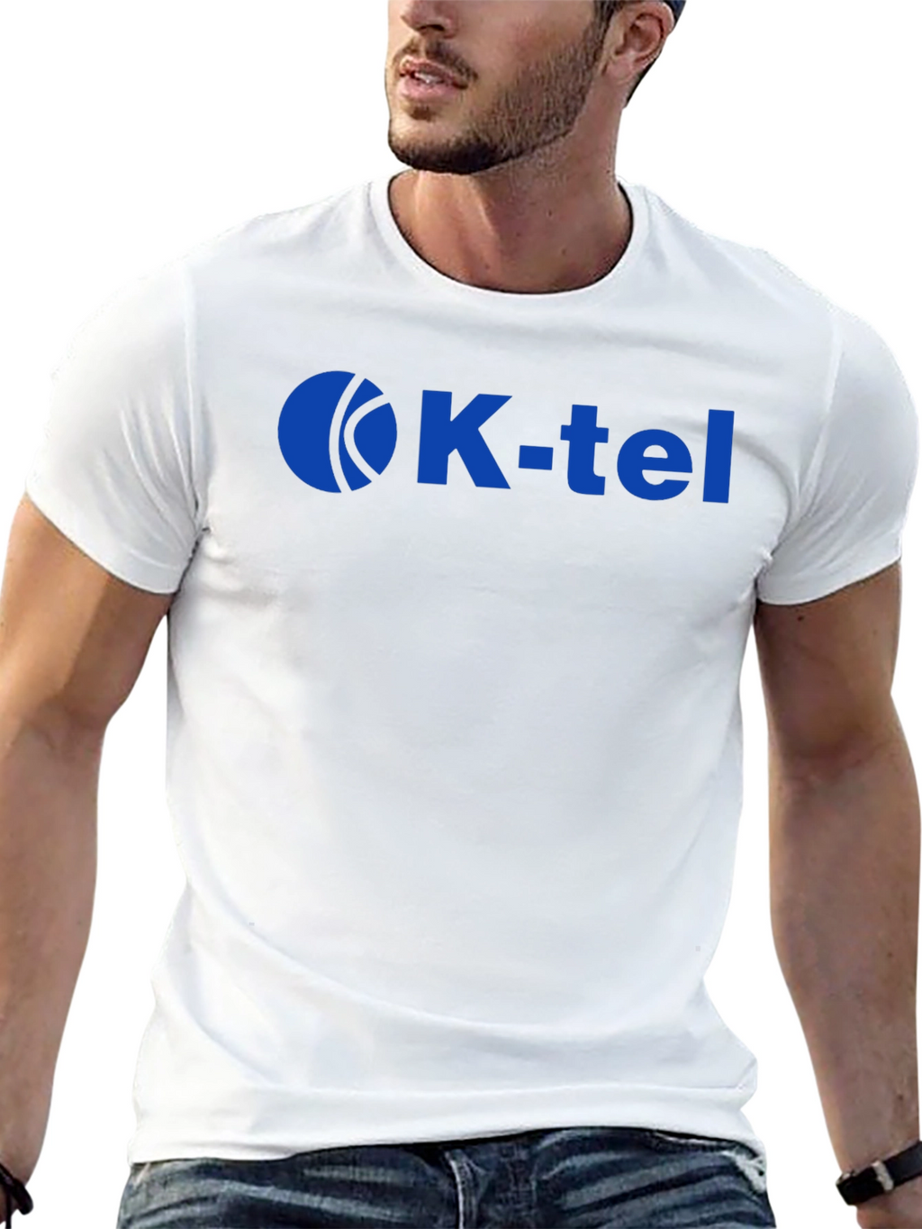 K-Tel Logo T-Shirt - Black Crew Neck Tee