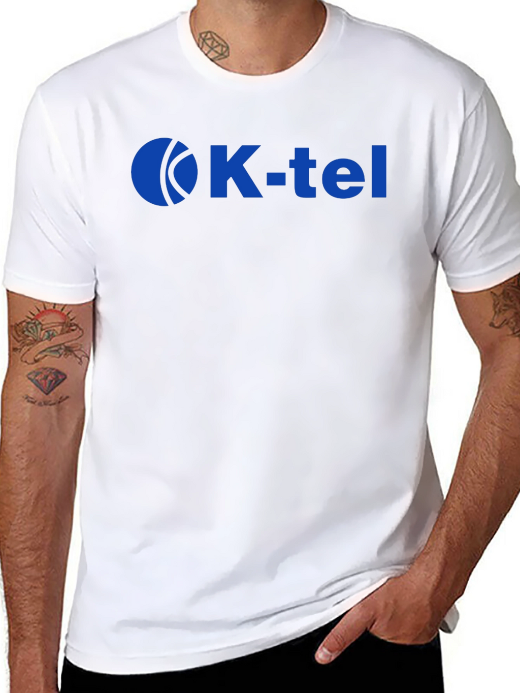K-Tel Logo T-Shirt - Black Crew Neck Tee