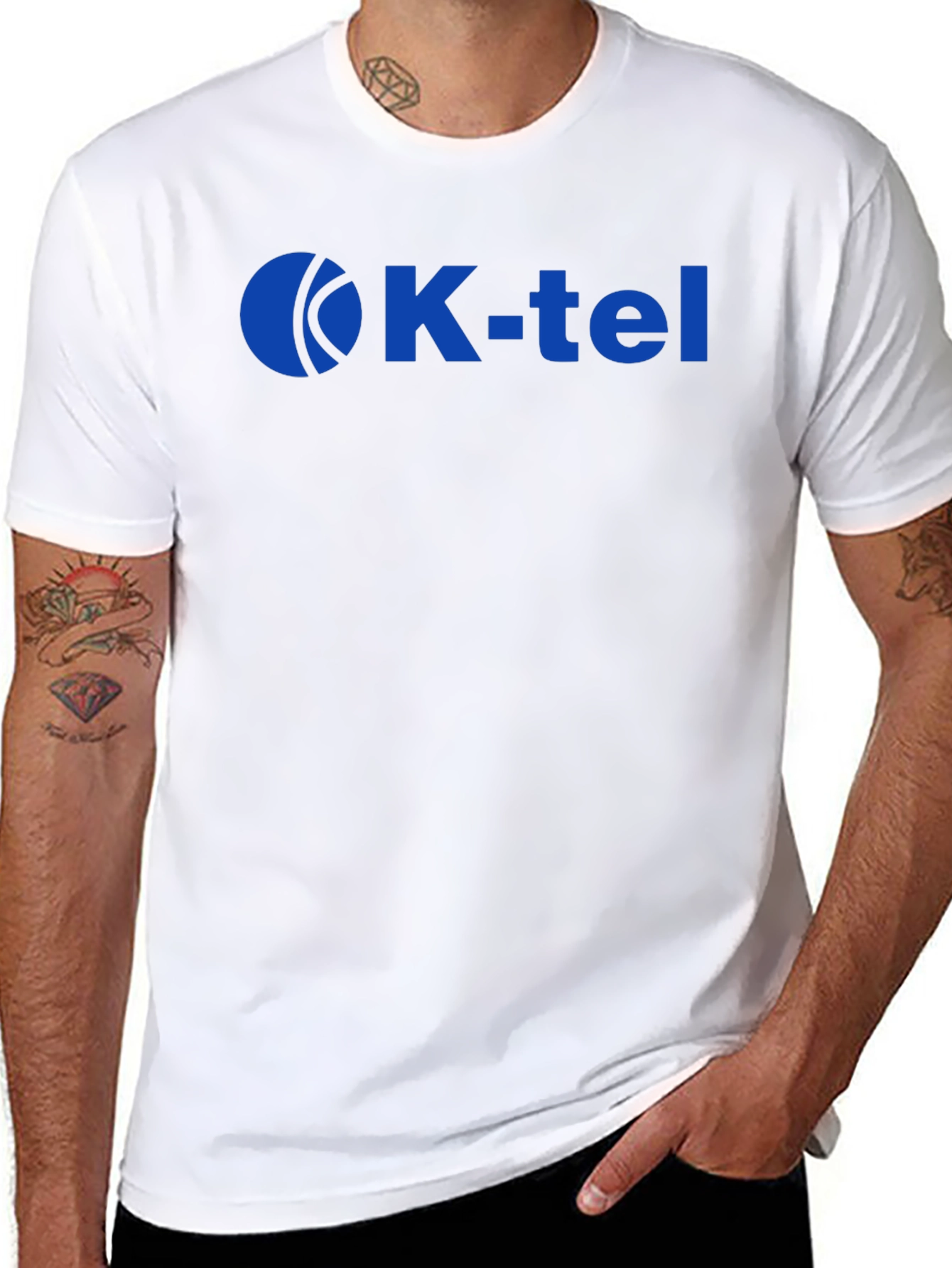 K-Tel Logo T-Shirt - Black Crew Neck Tee