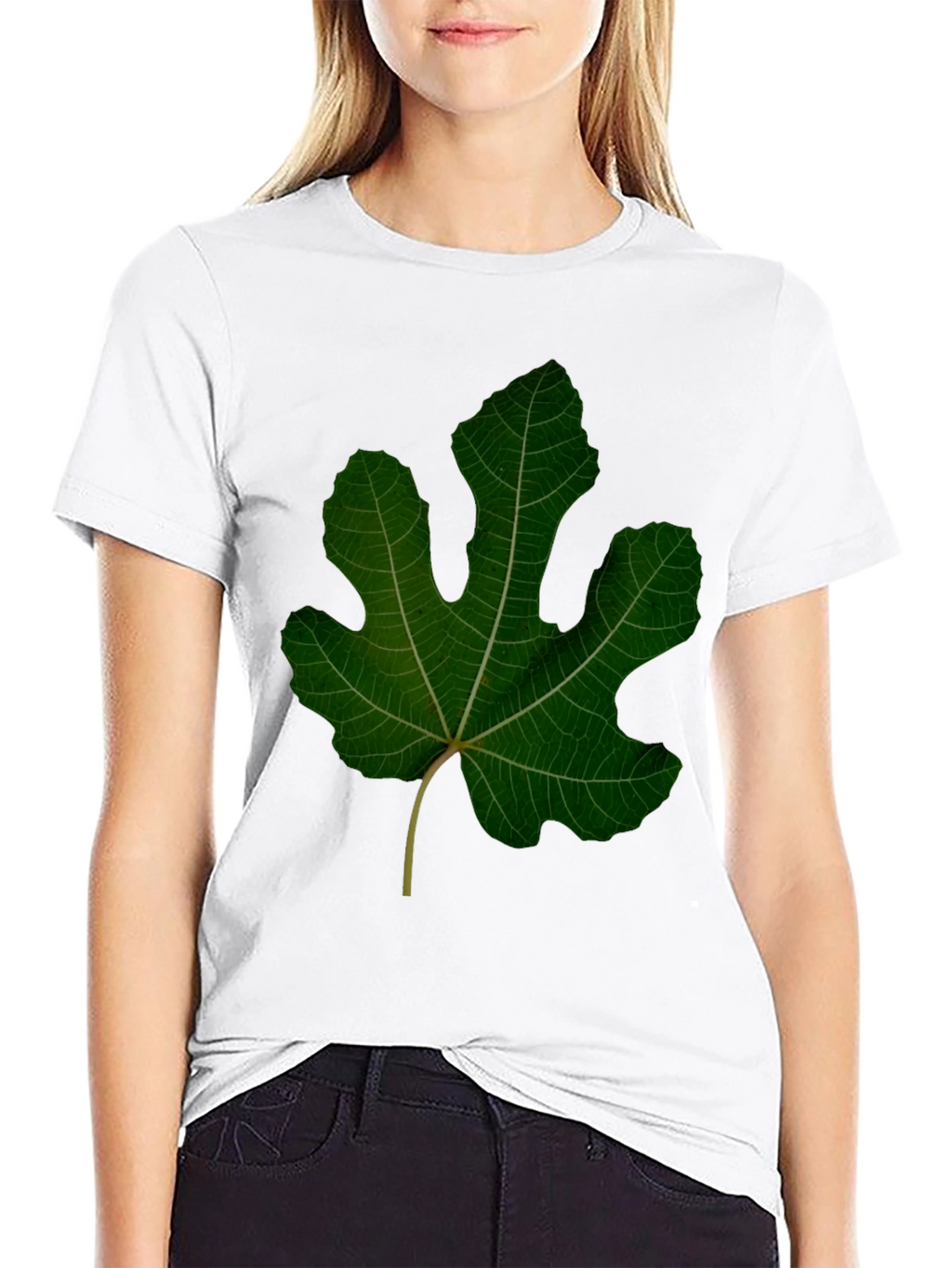 Leaf Graphic Black Tee