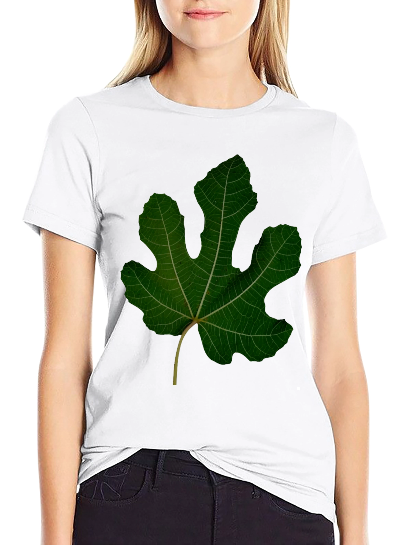 Leaf Graphic Black Tee