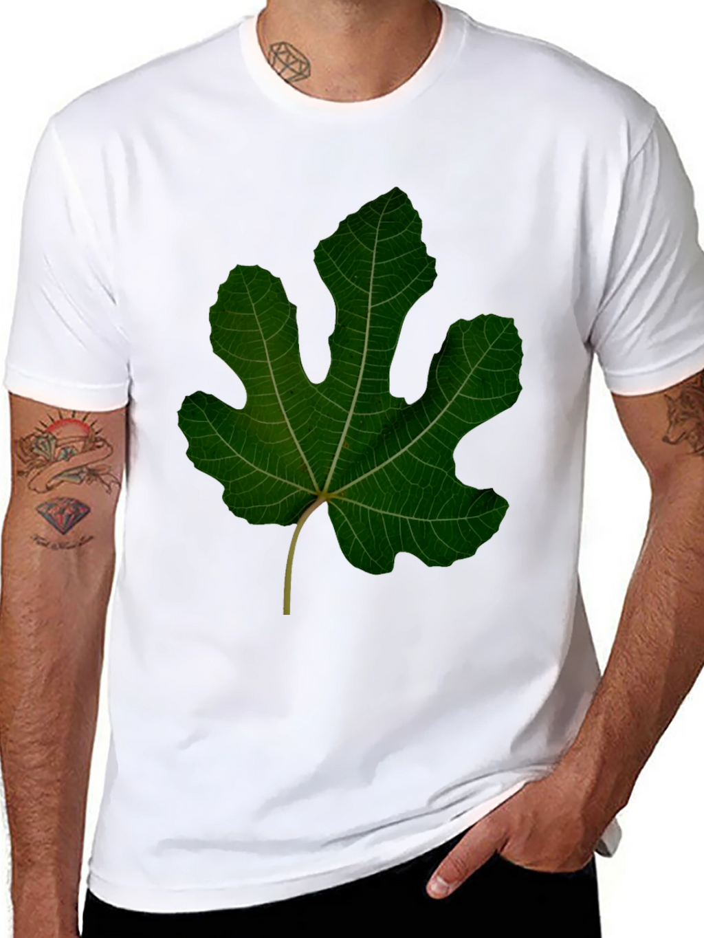 Leaf Graphic Black Tee