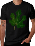Leaf Graphic Black Tee