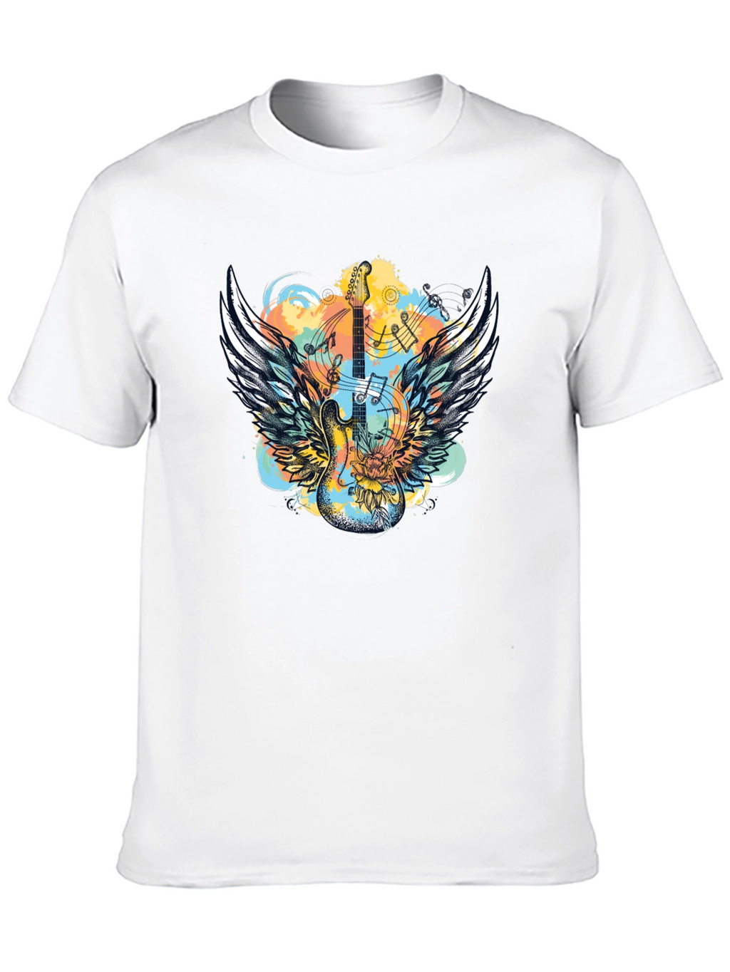 Winged Guitar T-Shirt - Rocker Style