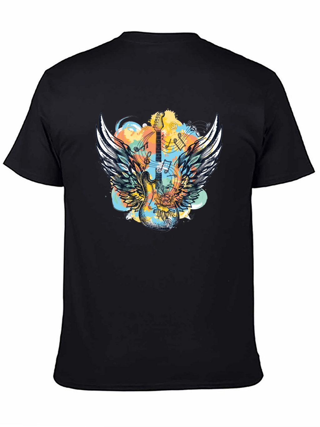 Winged Guitar T-Shirt - Rocker Style