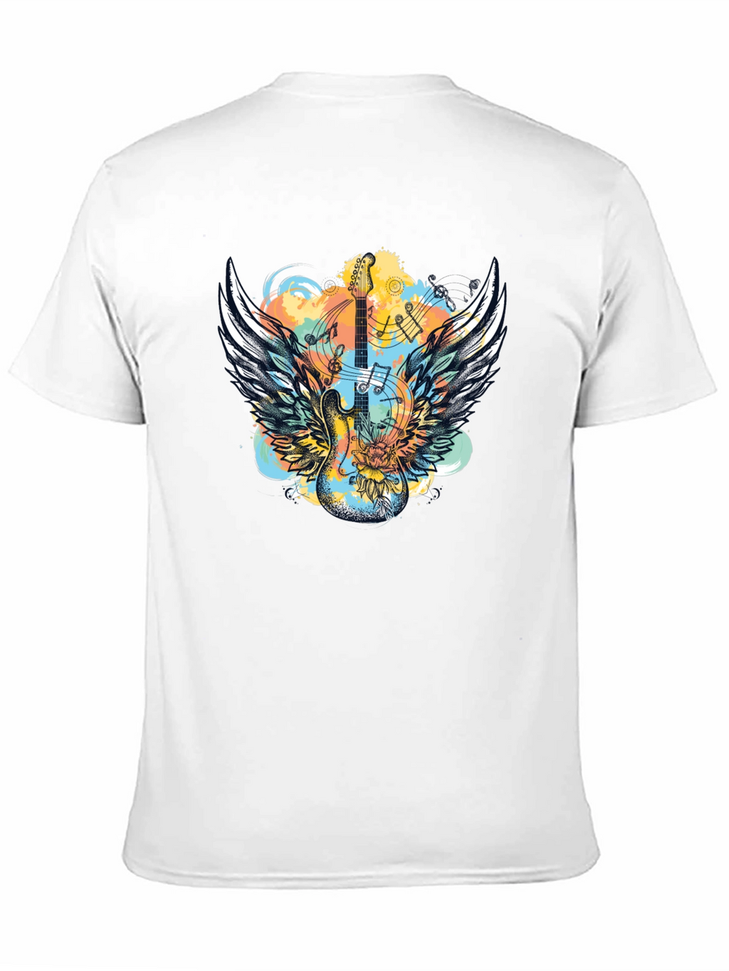 Winged Guitar T-Shirt - Rocker Style