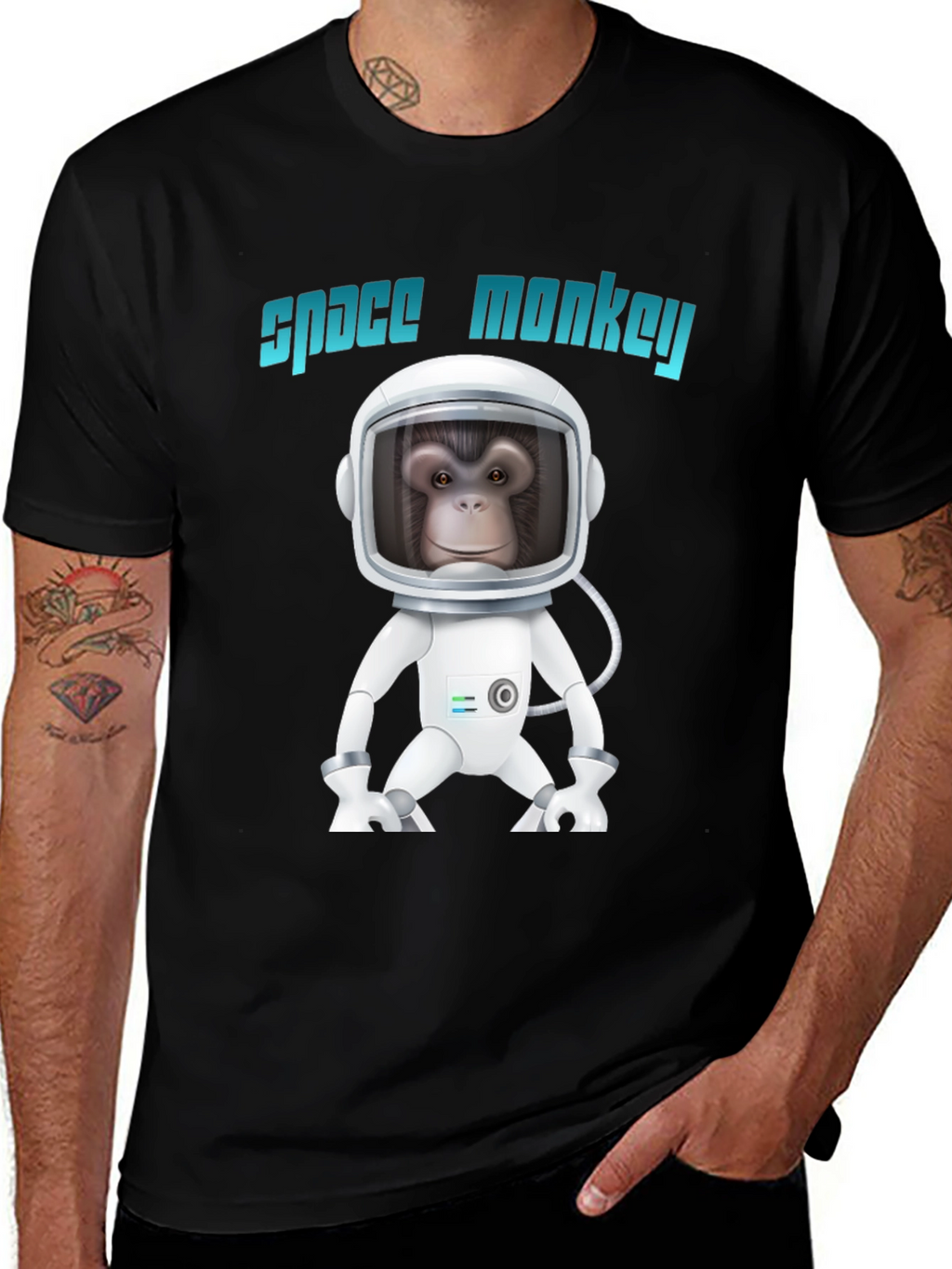 Space Monkey Graphic T-Shirt - Unique Design