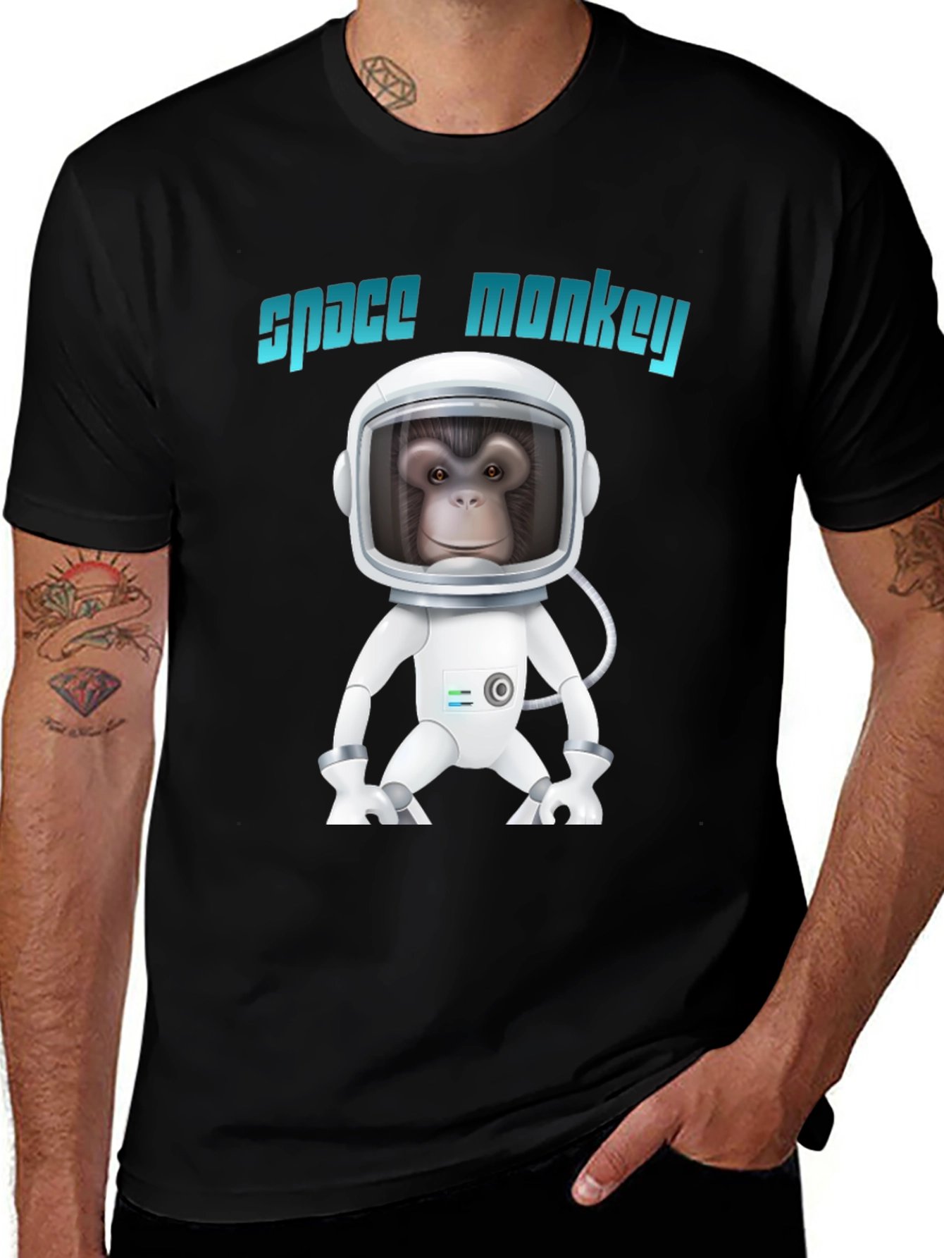 Space Monkey Graphic T-Shirt - Unique Design