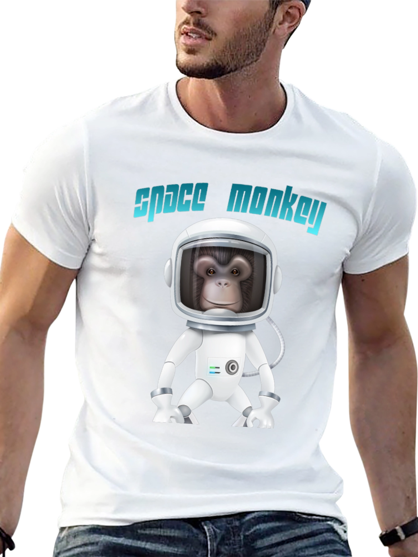 Space Monkey Graphic T-Shirt - Unique Design