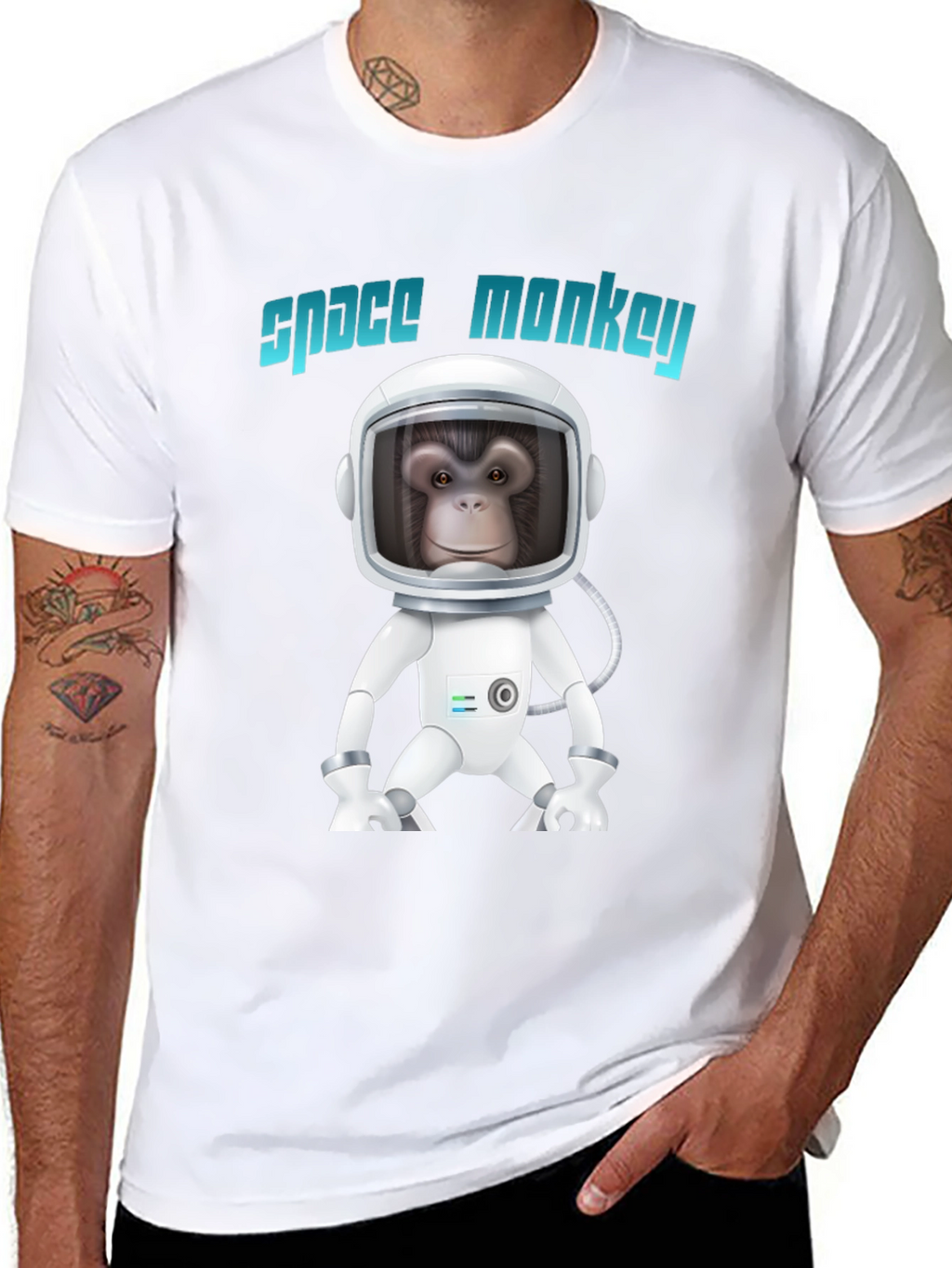 Space Monkey Graphic T-Shirt - Unique Design