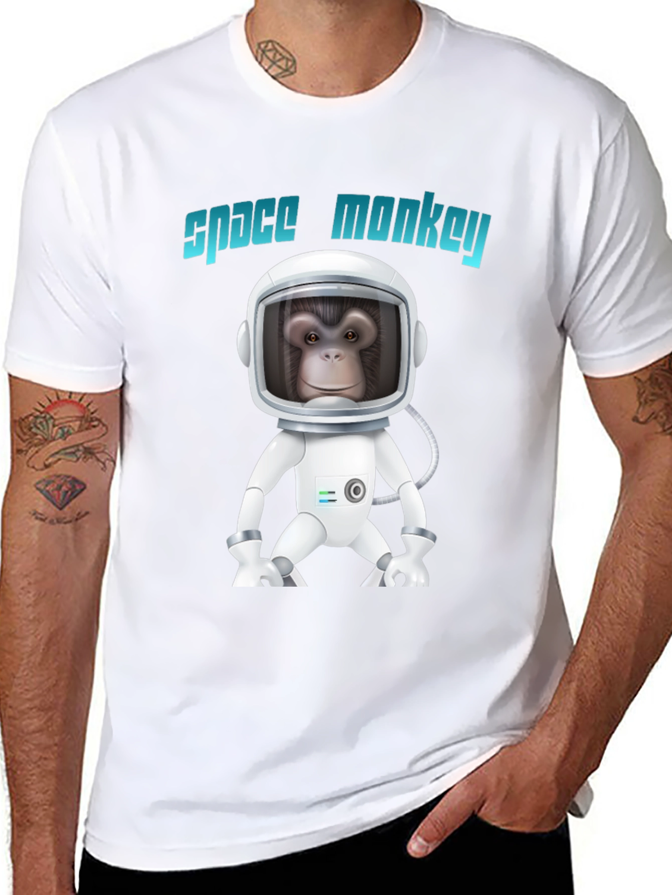 Space Monkey Graphic T-Shirt - Unique Design