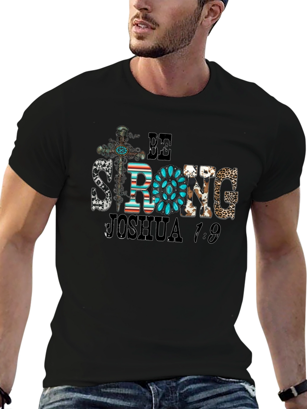Be Strong Joshua 1:9 Graphic Tee