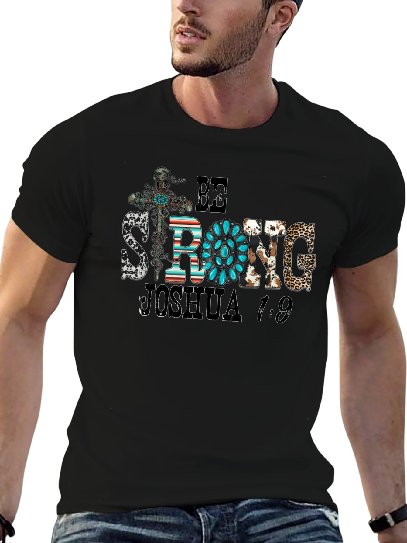 Be Strong Joshua 1:9 Graphic Tee