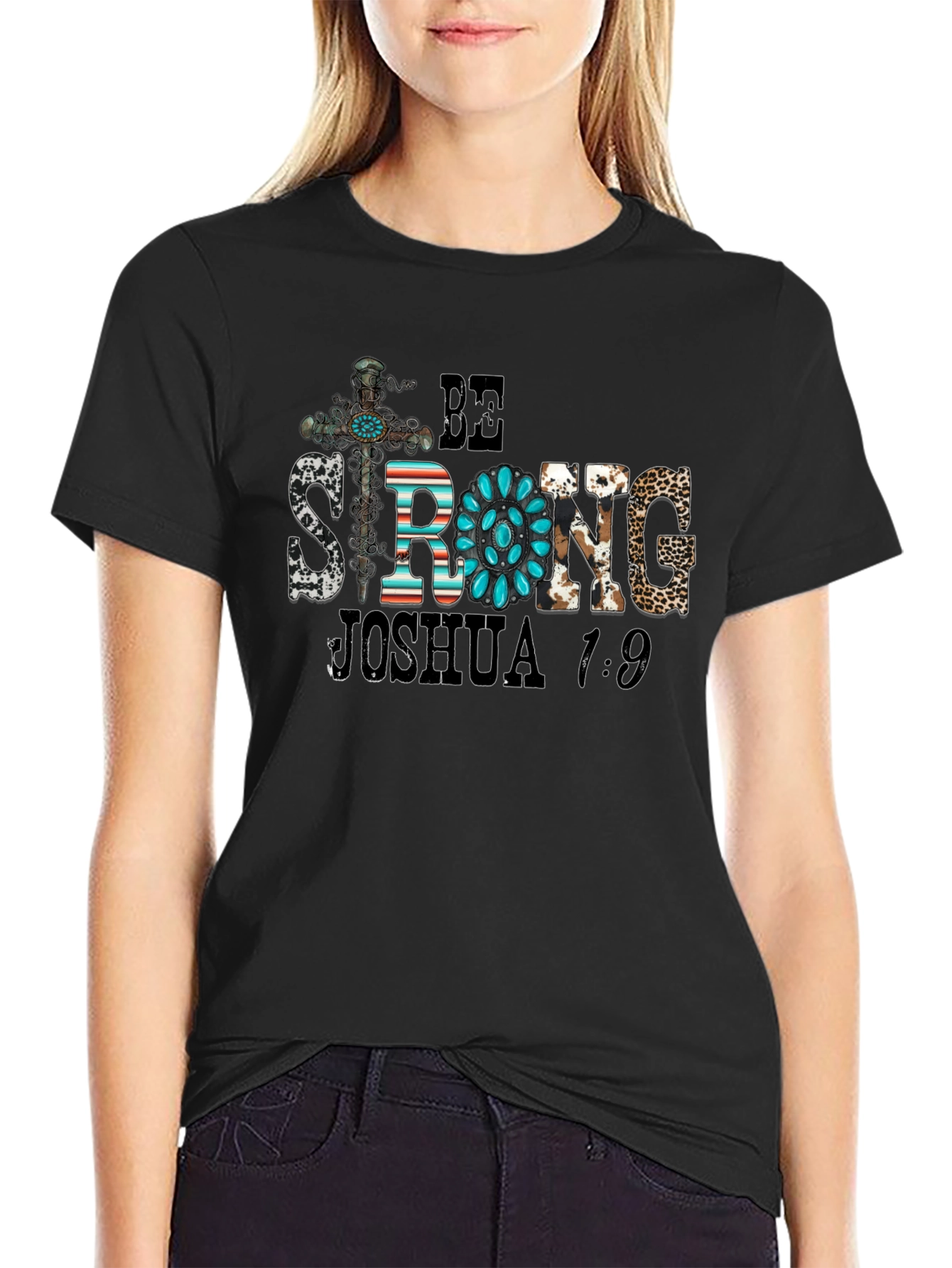 Be Strong Joshua 1:9 Graphic Tee
