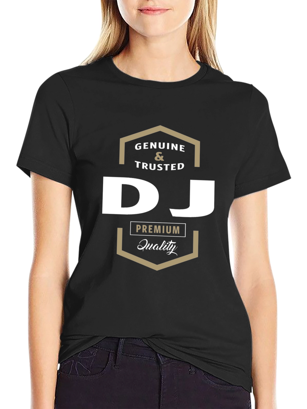 Genuine & Trusted DJ Premium Quality Black T-Shirt