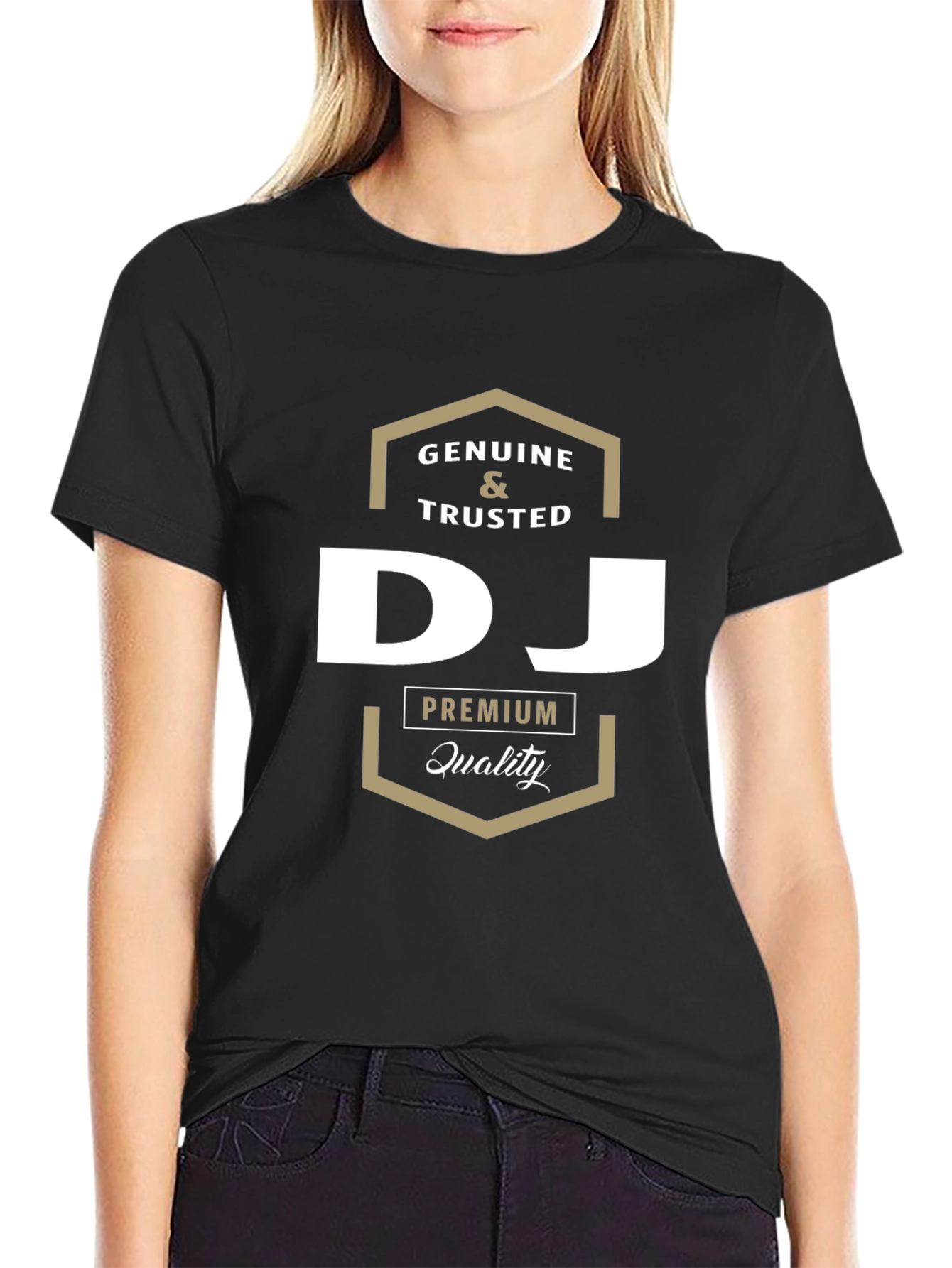 Genuine & Trusted DJ Premium Quality Black T-Shirt