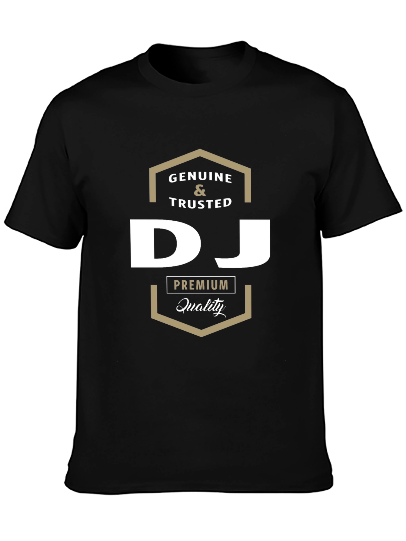 Genuine & Trusted DJ Premium Quality Black T-Shirt