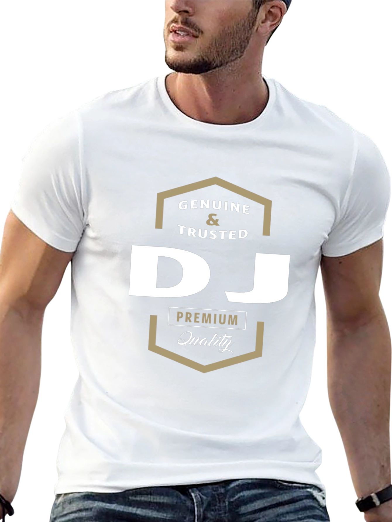 Genuine & Trusted DJ Premium Quality Black T-Shirt