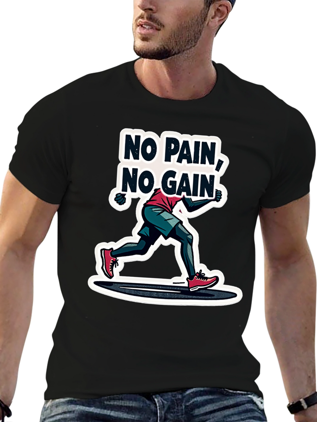 No Pain No Gain Graphic T-Shirt