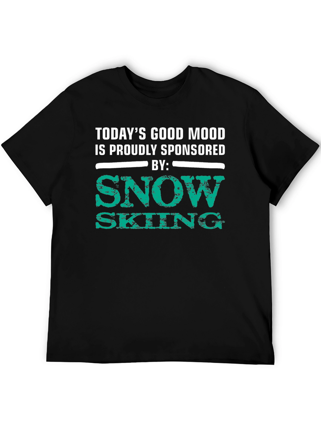 Snow Skiing Sponsored Good Mood T-Shirt