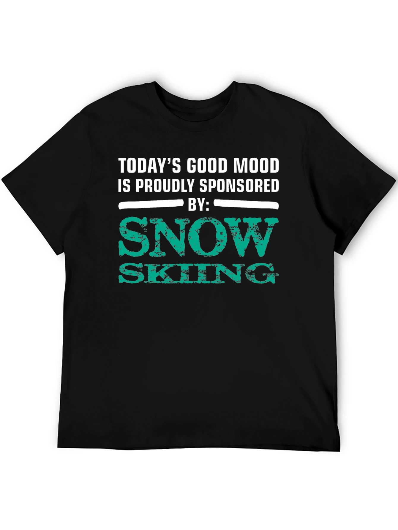 Snow Skiing Sponsored Good Mood T-Shirt