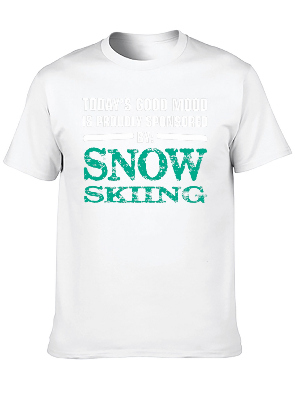 Snow Skiing Sponsored Good Mood T-Shirt