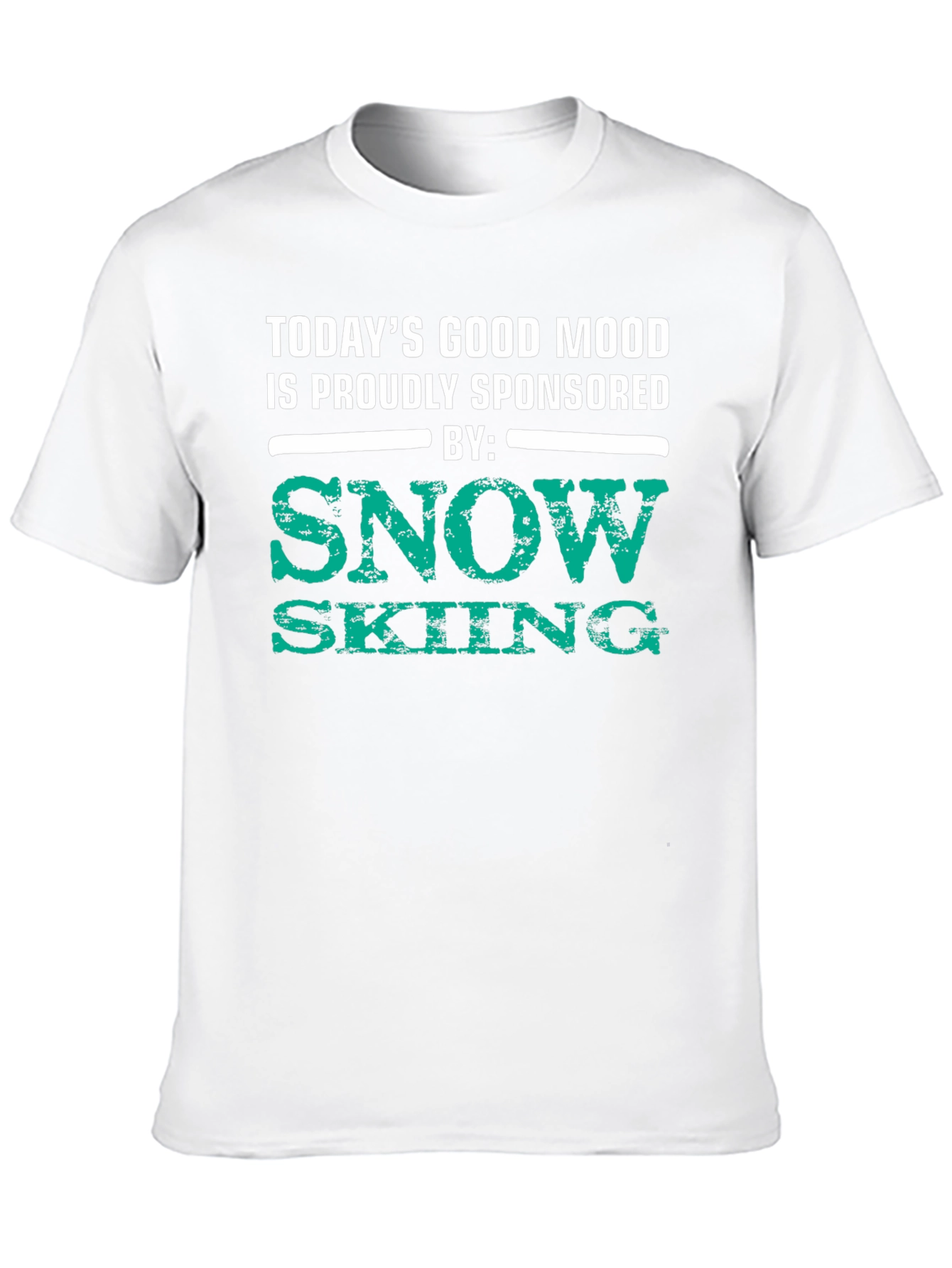 Snow Skiing Sponsored Good Mood T-Shirt