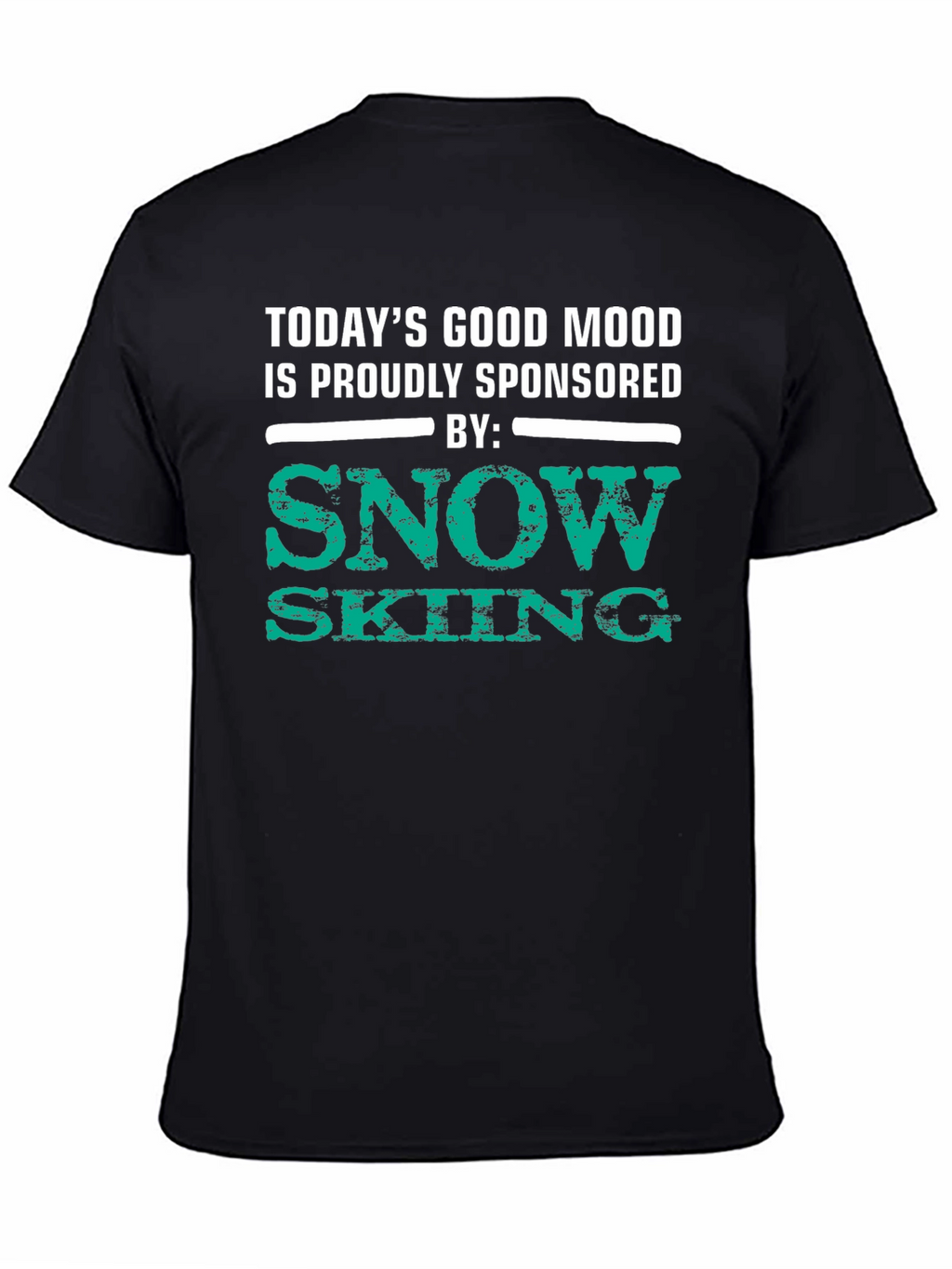 Snow Skiing Sponsored Good Mood T-Shirt