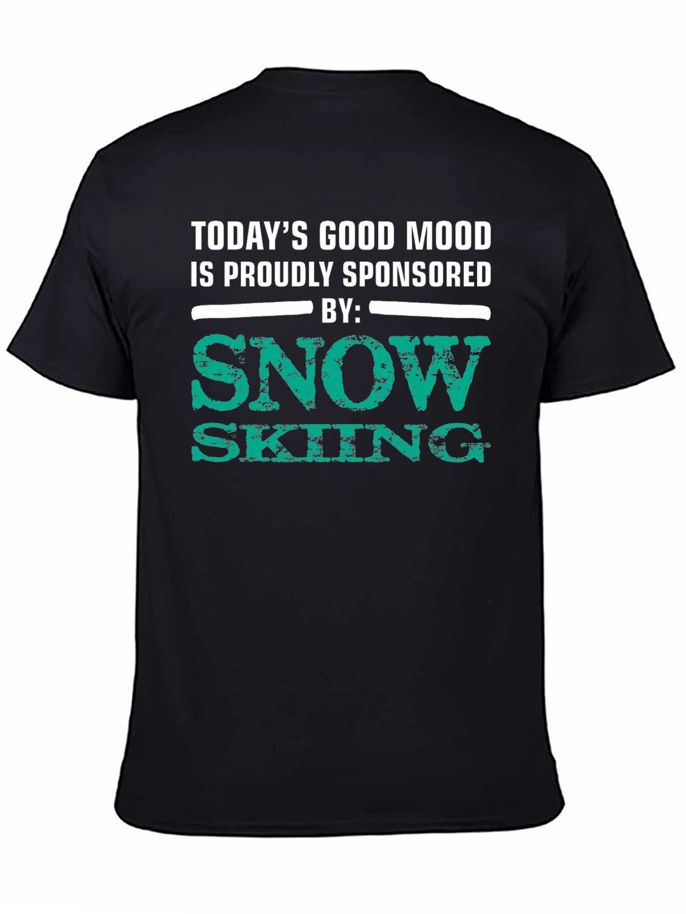 Snow Skiing Sponsored Good Mood T-Shirt