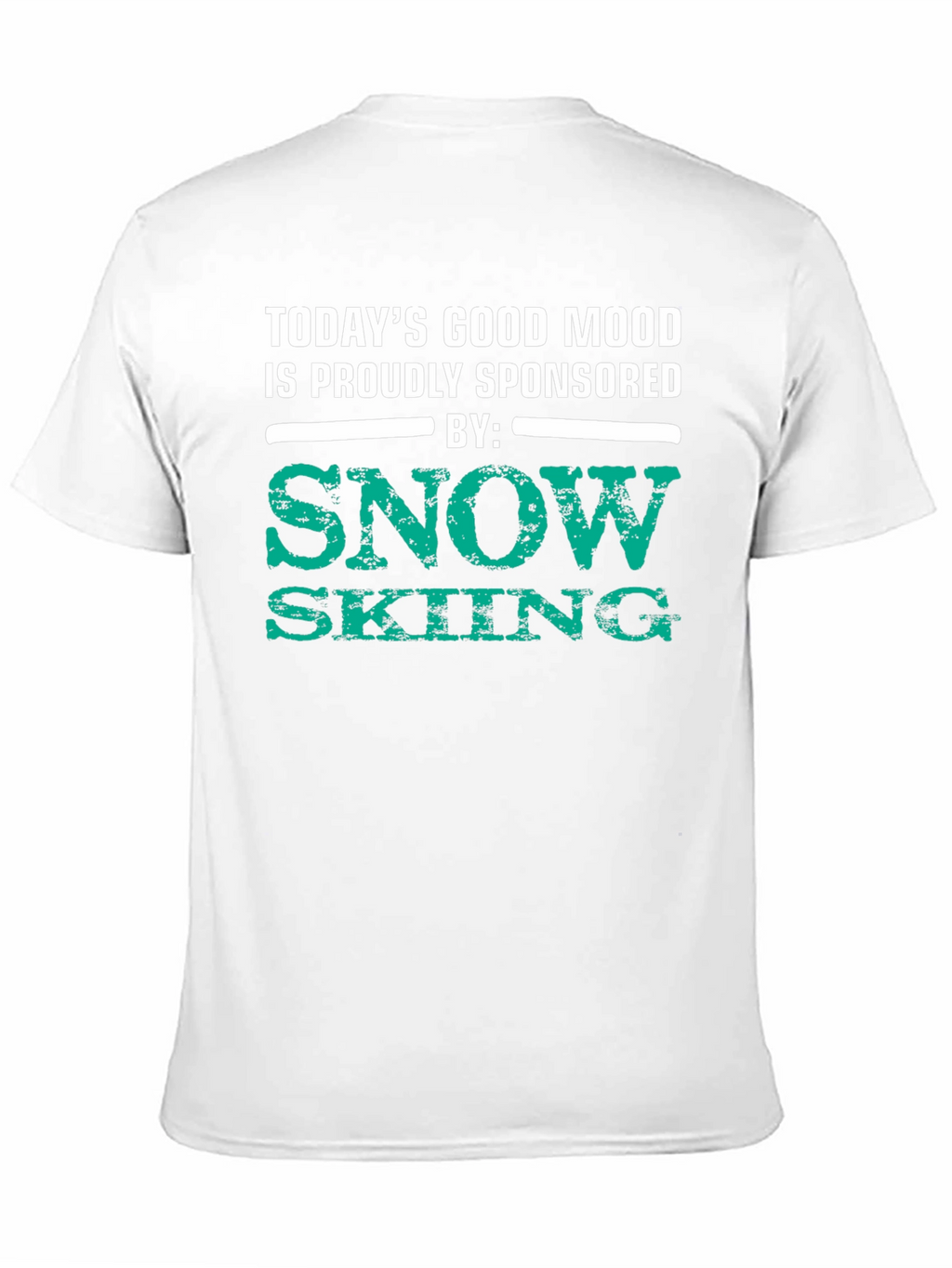 Snow Skiing Sponsored Good Mood T-Shirt