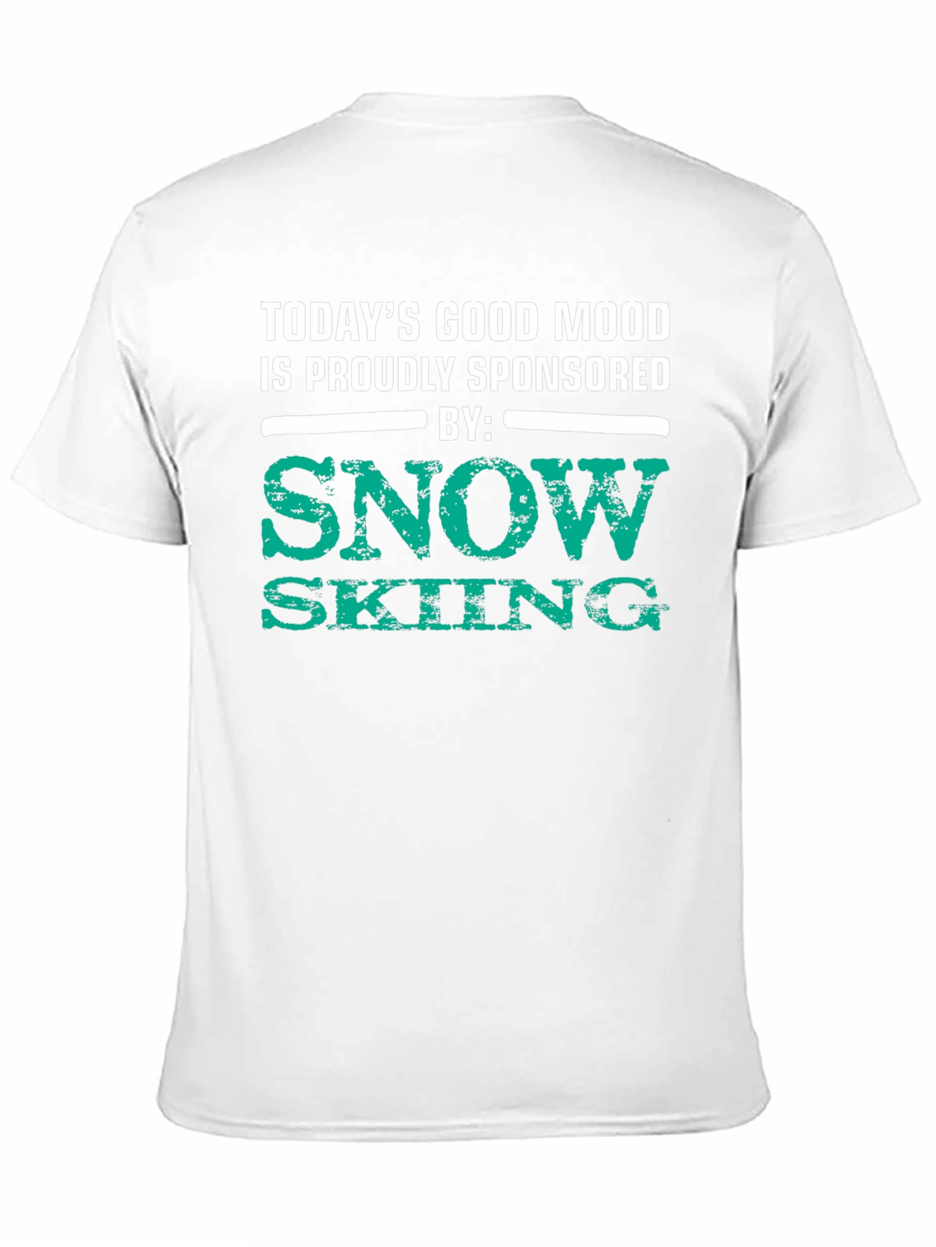 Snow Skiing Sponsored Good Mood T-Shirt