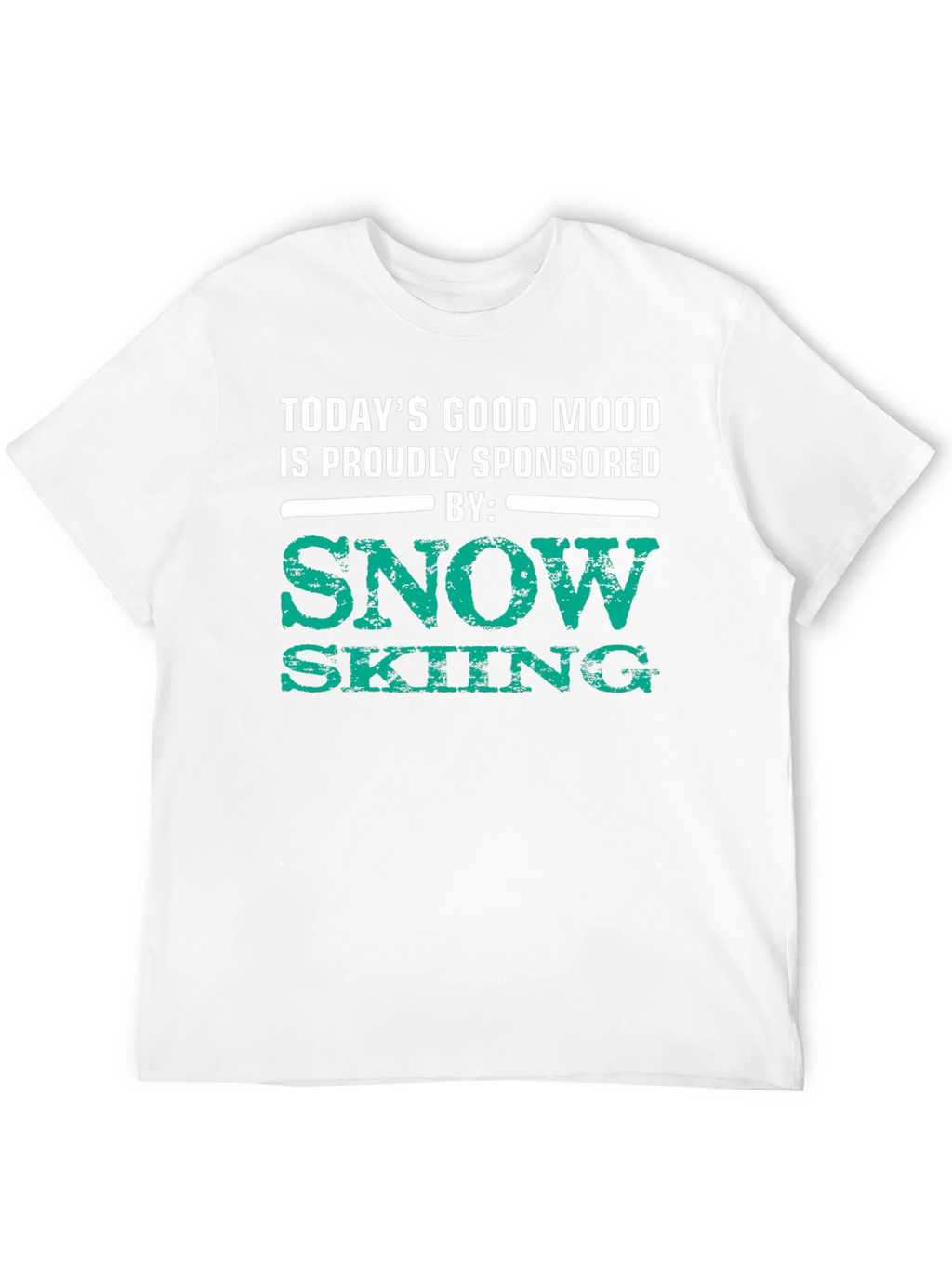 Snow Skiing Sponsored Good Mood T-Shirt