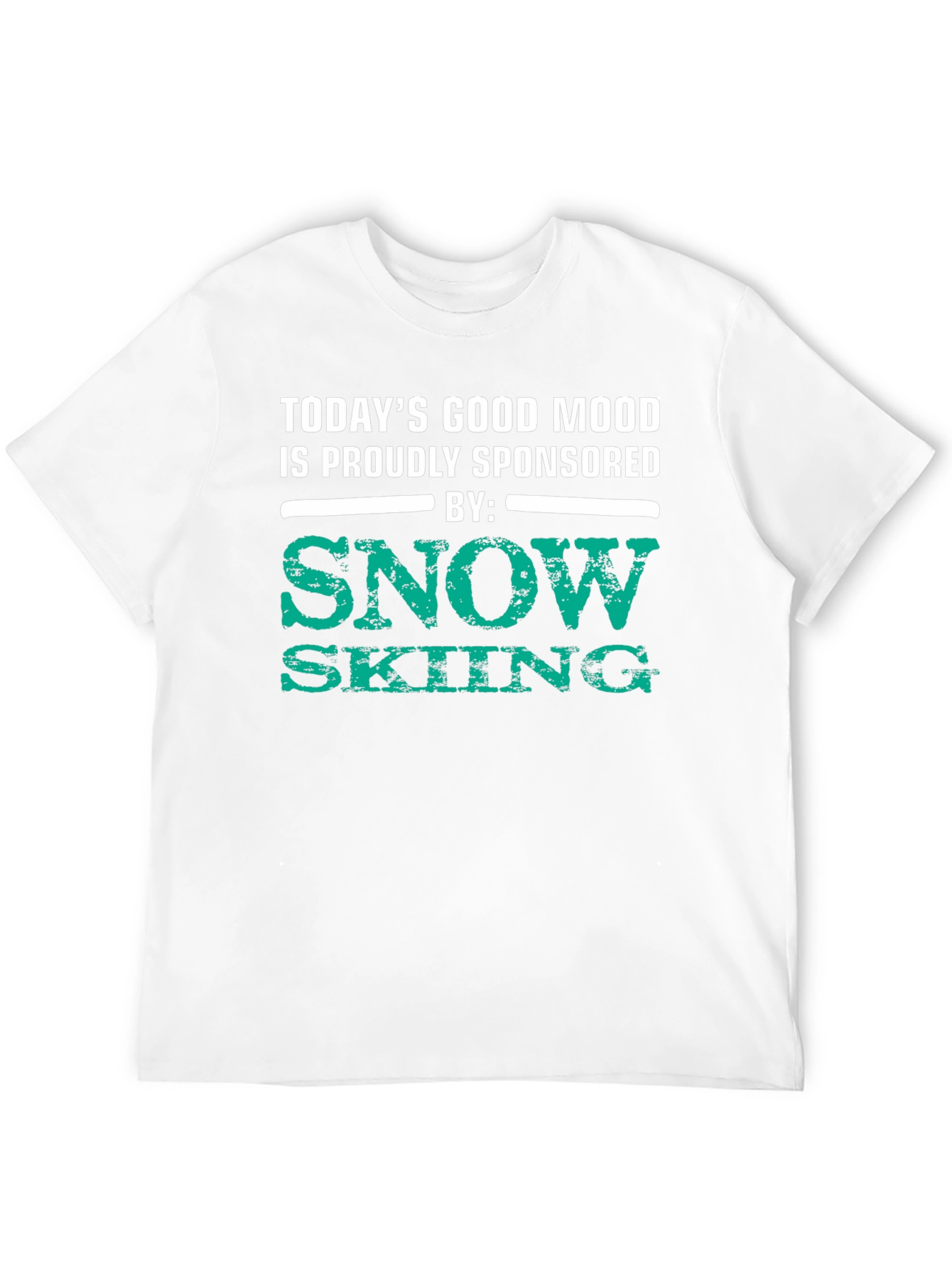 Snow Skiing Sponsored Good Mood T-Shirt