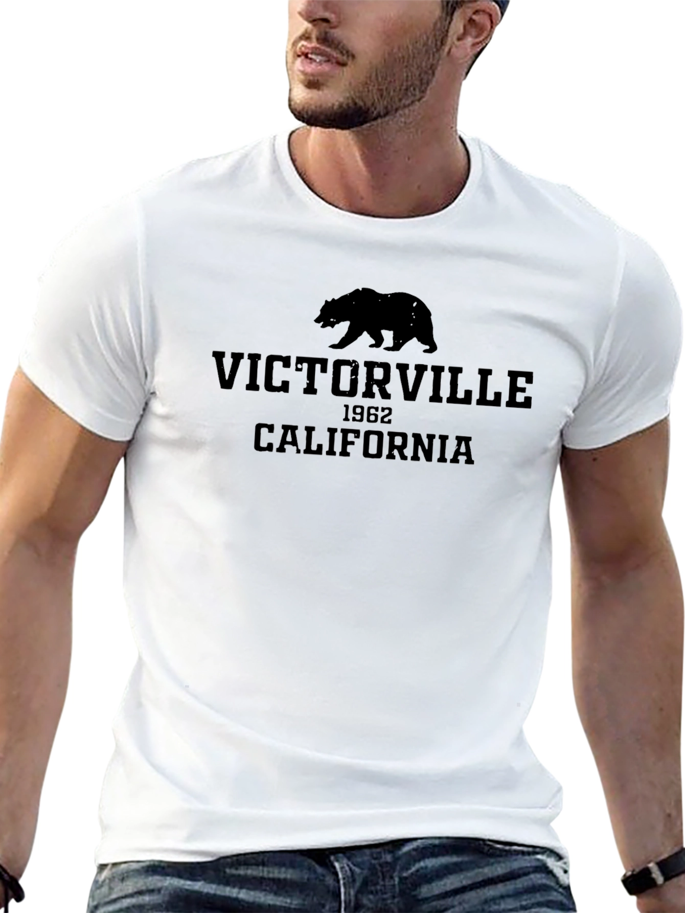Victorville California Bear Graphic T-Shirt