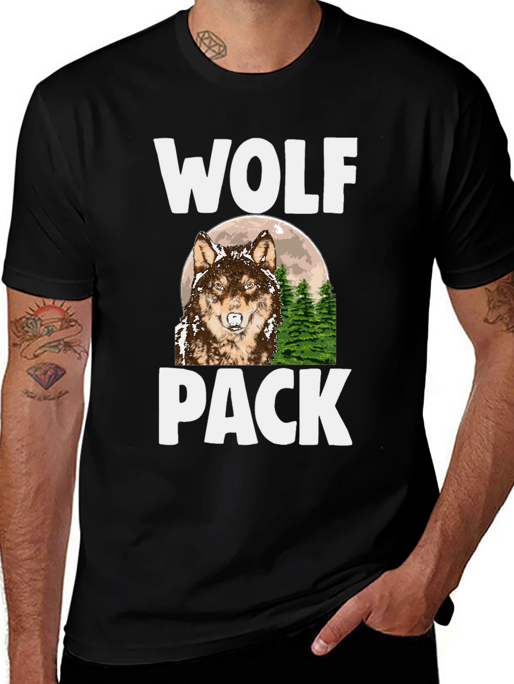 Wolf Pack T-Shirt - Nature Graphic Tee