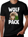 Wolf Pack T-Shirt - Nature Graphic Tee