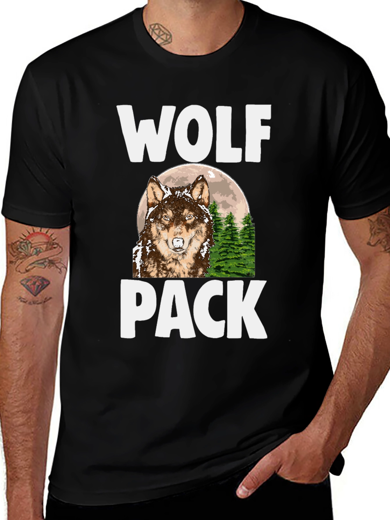 Wolf Pack T-Shirt - Nature Graphic Tee