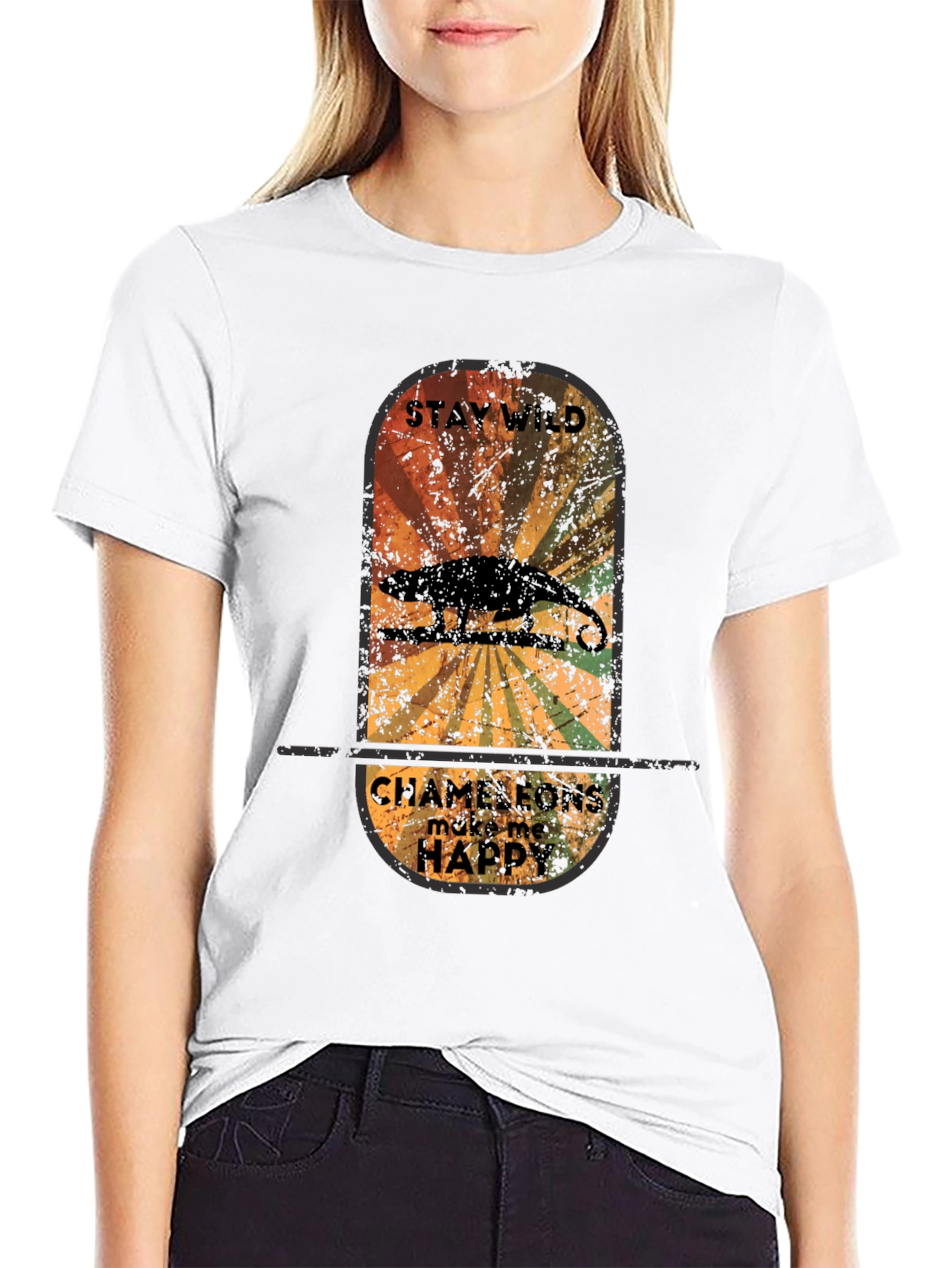 Stay Wild Chameleon Graphic Tee