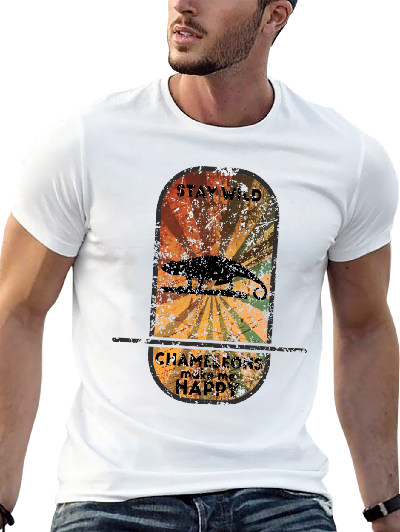 Stay Wild Chameleon Graphic Tee
