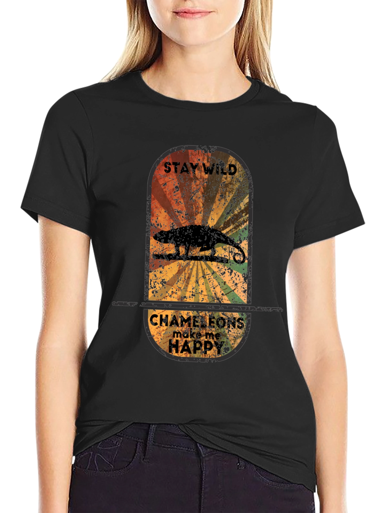 Stay Wild Chameleon Graphic Tee