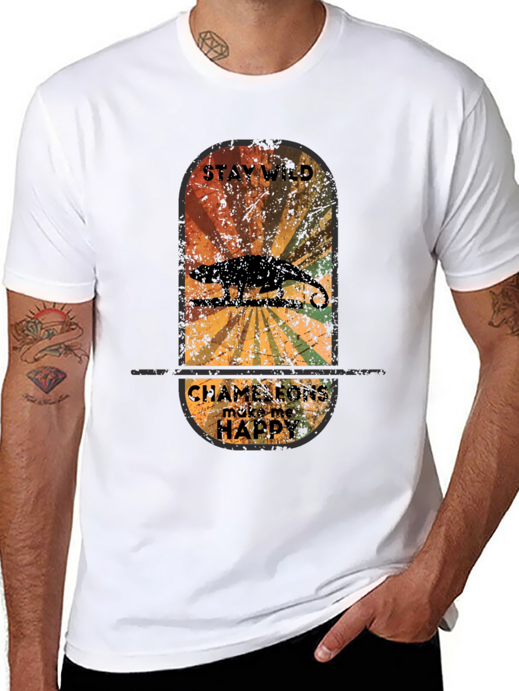 Stay Wild Chameleon Graphic Tee