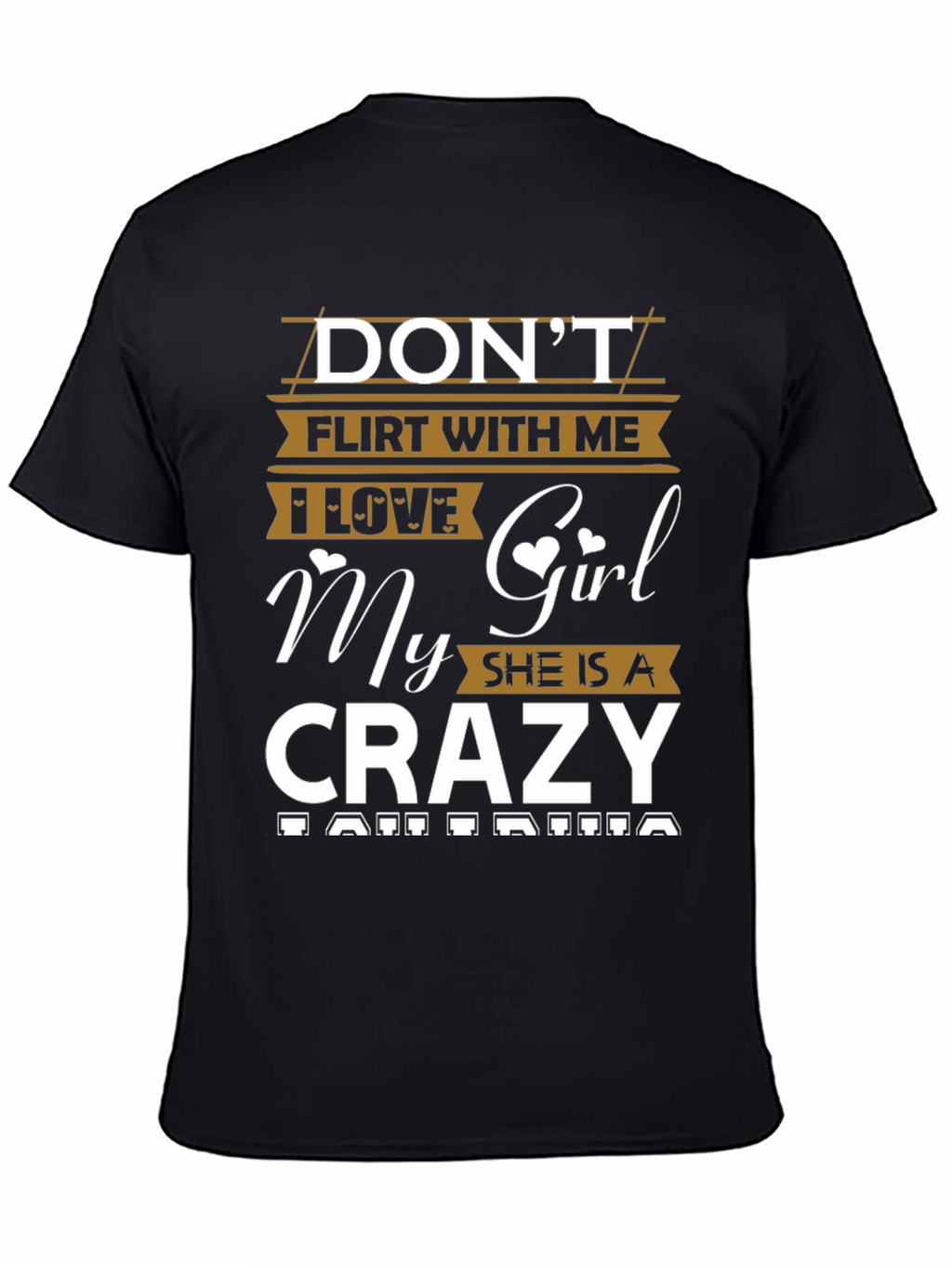 Dont Flirt Crazy Girl T-Shirt