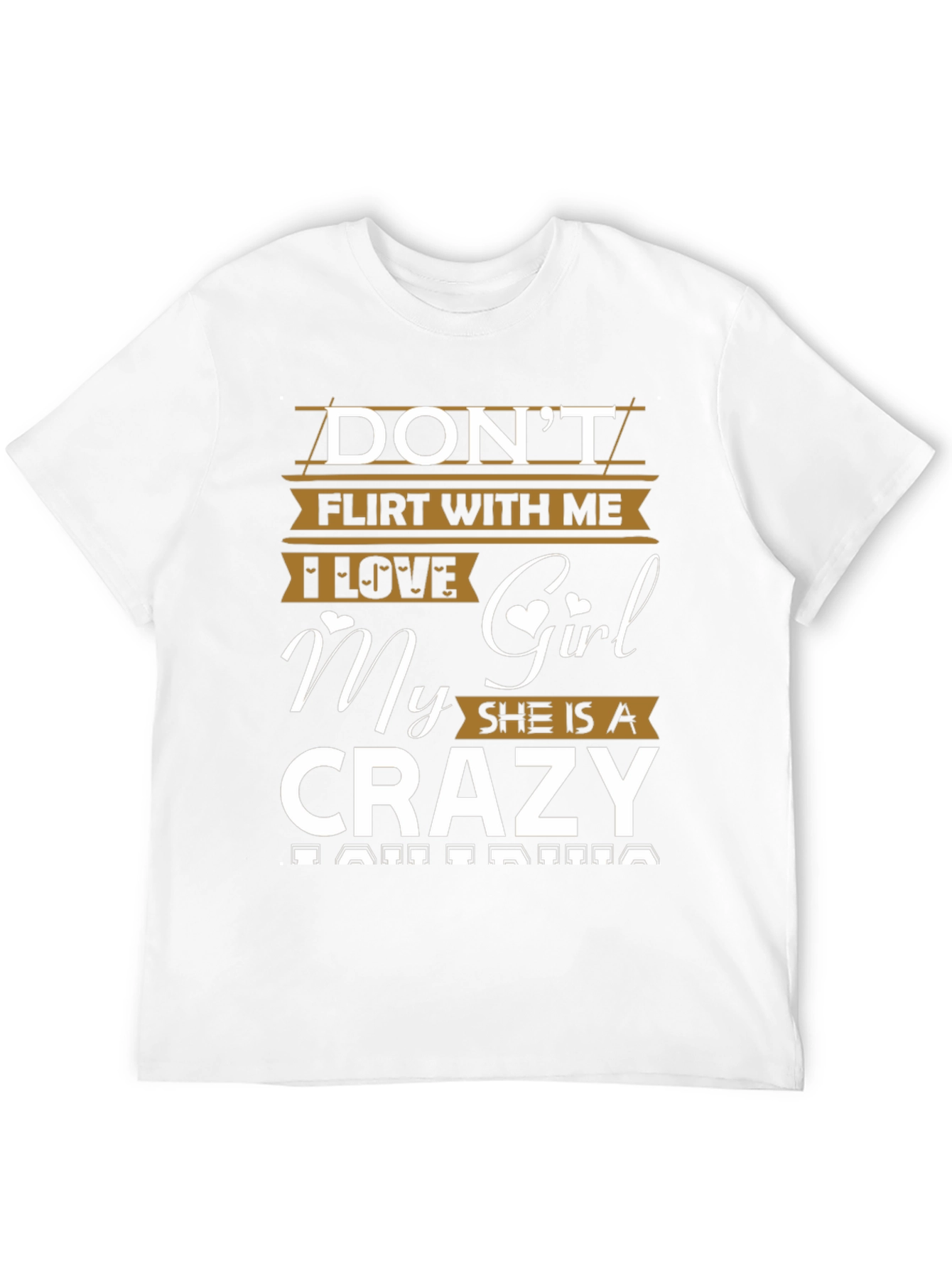 Dont Flirt Crazy Girl T-Shirt