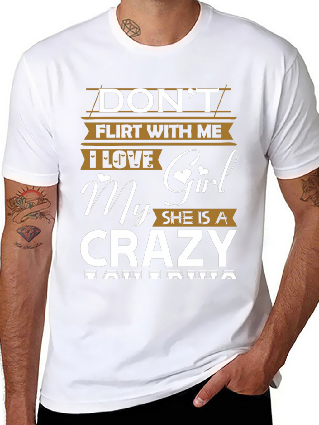 Dont Flirt Crazy Girl T-Shirt