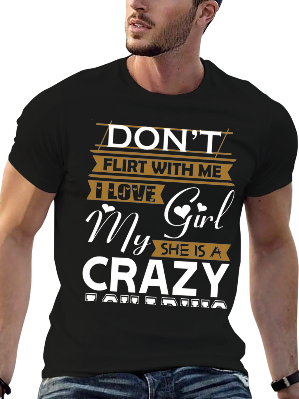 Dont Flirt Crazy Girl T-Shirt