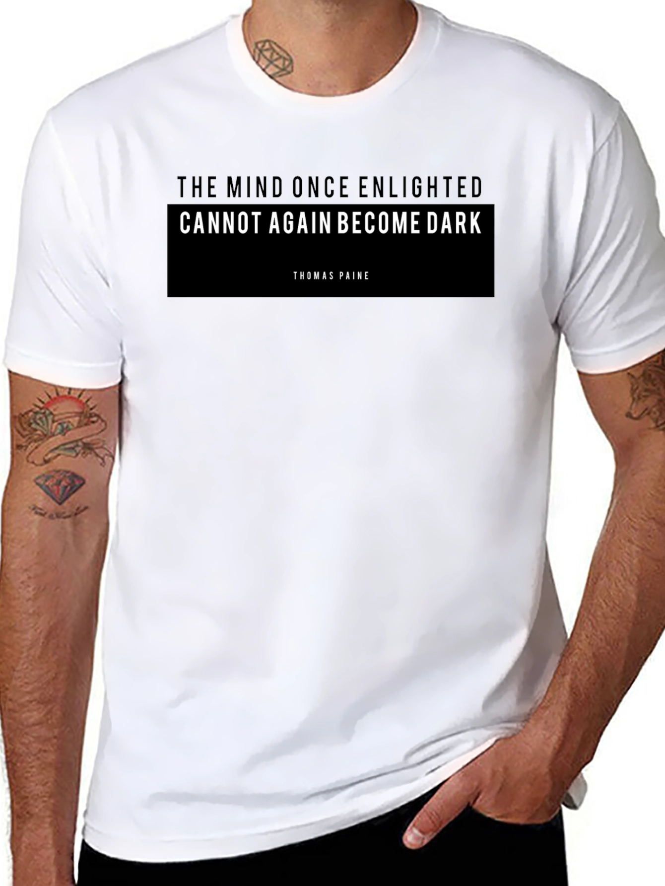 Enlightened Mind T-Shirt - Thomas Paine Quote